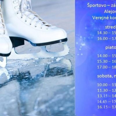 Zmena otváracích hodín na verejné korčuľovanie