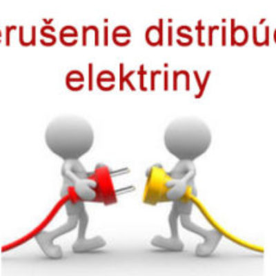 Oznam o prerušení distribúcie elektriny