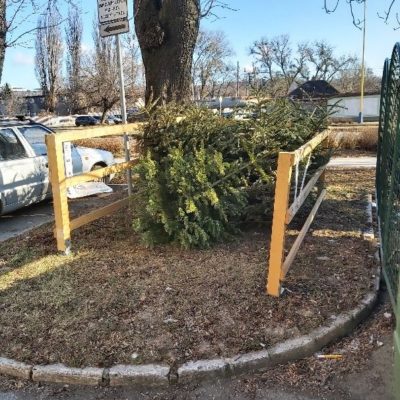 Umiestnenie drevených ohrádok na uskladnenie vianočných stromčekov v MČ Košice – Juh