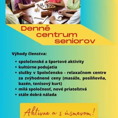 Denné centrum seniorov ponúka