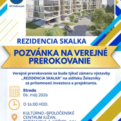 Pozvánka na verejné prerokovanie